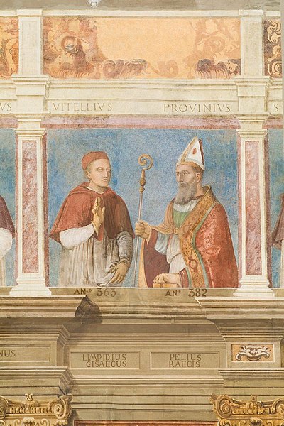 File:Vescovi Padova - Vitellio e Provino - Palazzo vescovile - Padova.jpg