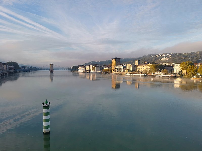 File:View from Lattre-de-Tassigny bridge Vienne.jpg