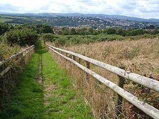 Milber Down Iron Age hill fort in Devon, England