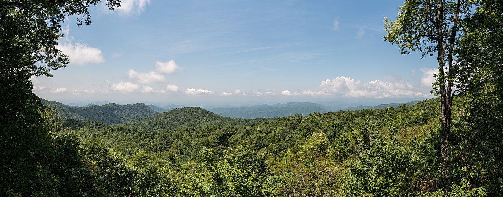 View of Blue Ridge Mountains from Sassafras Mountain, Pickens County, South Carolina (2016)