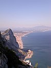 View of the Mediterranean shore of the Cadiz province from the top of the Rock of Gibraltar.jpg