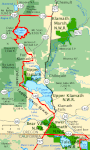 Map of Oregon section