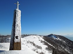 Sommet du mont Vihorlat en hivers.