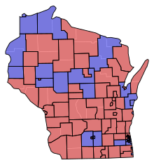 Assembly partisan composition
Democratic: 45 seats
Republican: 55 seats WI Assembly Partisan Map 1961.svg