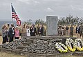 WWII veterans and guests at a wreath-laying ceremony at Mount Suribachi on March 25, 2017