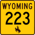 Vayoming Highway 223 markeri