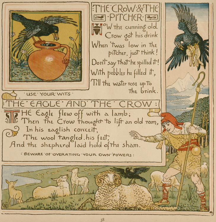 Walter Crane, The eagle and the crow