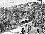 Студэнты, якія рушаць да Вартбургу, 1817