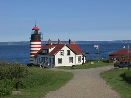 West Quoddy headland lighthouse