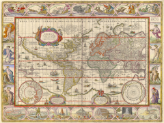 Karta från Willem Blaeu (Jorden).