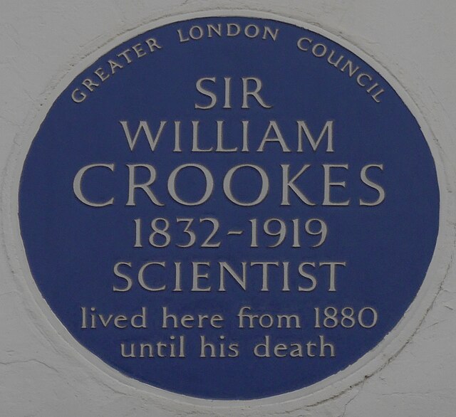 Blue plaque, 7 Kensington Park Gardens, London