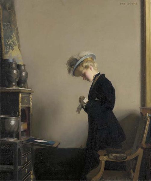 File:William McGregor Paxton The Letter 1908.jpg