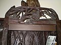 William Russell Sweet's wood carved hutch cabinet- panel view