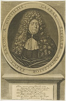 Caspar Ziegler, Kupferstich von Jacob von Sandrart (Quelle: Wikimedia)