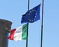 " 12 - ITALY - 3 - Flag of Italy and Europe ( European Union ) IT e UE.jpg