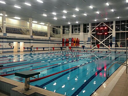 Swimming Center "Spartak" Irkutsk in Novolenino. Opened to visitors on 14 November 2014. There is a kayaking school in the swimming center.