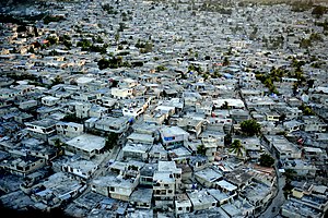 Houses in Haiti's capital Port-au-Prince shortly after the 2010 earthquake 100115-F-4177H-177 (4279940154).jpg