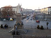 Piazza Vittorio Veneto, seen from Gran Madre di Dio 15TorinoPiazzaVVeneto.JPG