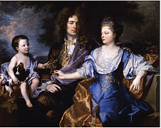 Г.Ріго.Портрет родини Леонар, зразок родинного портрета в Салоні