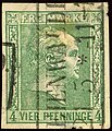 Frame on the 1858 issue, Pommern province