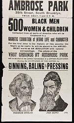 Thumbnail for File:1895 Gigantic Exhibition of Negro Life and Character - Brooklyn.jpg