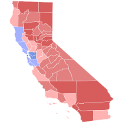 Replacement candidate results by county. Schwarzenegger:      40–50%      50–60%      60–70% Bustamante:      40–50%      50–60%      60–70%