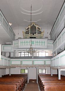 Kirche Struppen, barocke Orgel