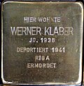 Miniatuur voor Bestand:2010 11 Stolpersteine Werner Klaber.jpg