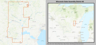 <span class="mw-page-title-main">Wisconsin's 40th Assembly district</span> American legislative district in central Wisconsin