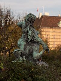 Triton und Nymphe fountain by Viktor Tilgner at Volksgarten.