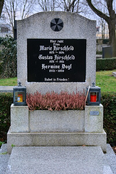 File:2016-03-16 GuentherZ Wien11 Zentralfriedhof Gruppe87 Reihe40 Grab Hirschfeld †1934 (19).JPG