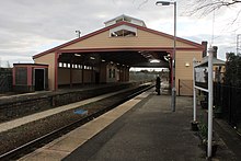 Frome station and roof in 2016 2016 at Frome station - east end.JPG