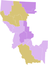 Primary results by county:
Zinke
40-50%
50-60%
Olszewski
40-50% 2022 MT-1 GOP Primary.svg