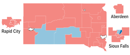 2022 South Dakota Senate election results map.svg