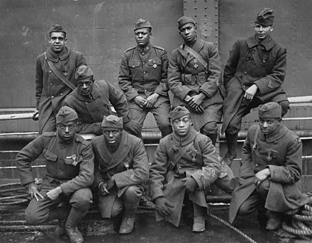 Soldiers of the 369th (15th N.Y.) who won the Croix de Guerre for gallantry in action, 1919