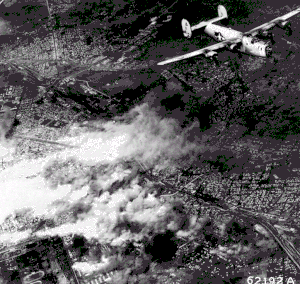 Бомбардировка над София, вероятно на 17 април 1944 г.
