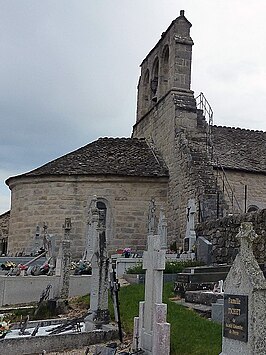 De kerk van Sainte-Colombe-de-Peyre