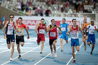 4 × 400 metres relay Track and field relay event covering 1600 metres