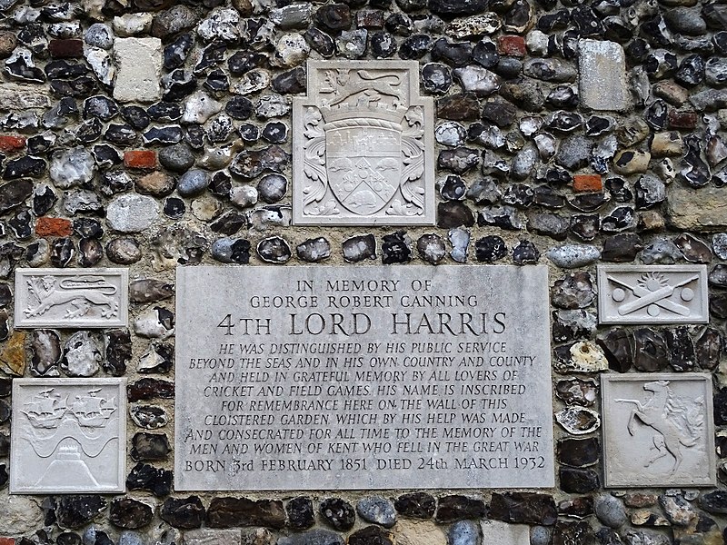 File:4th Lord Harris memorial Canterbury Cathedral Precinct.jpg