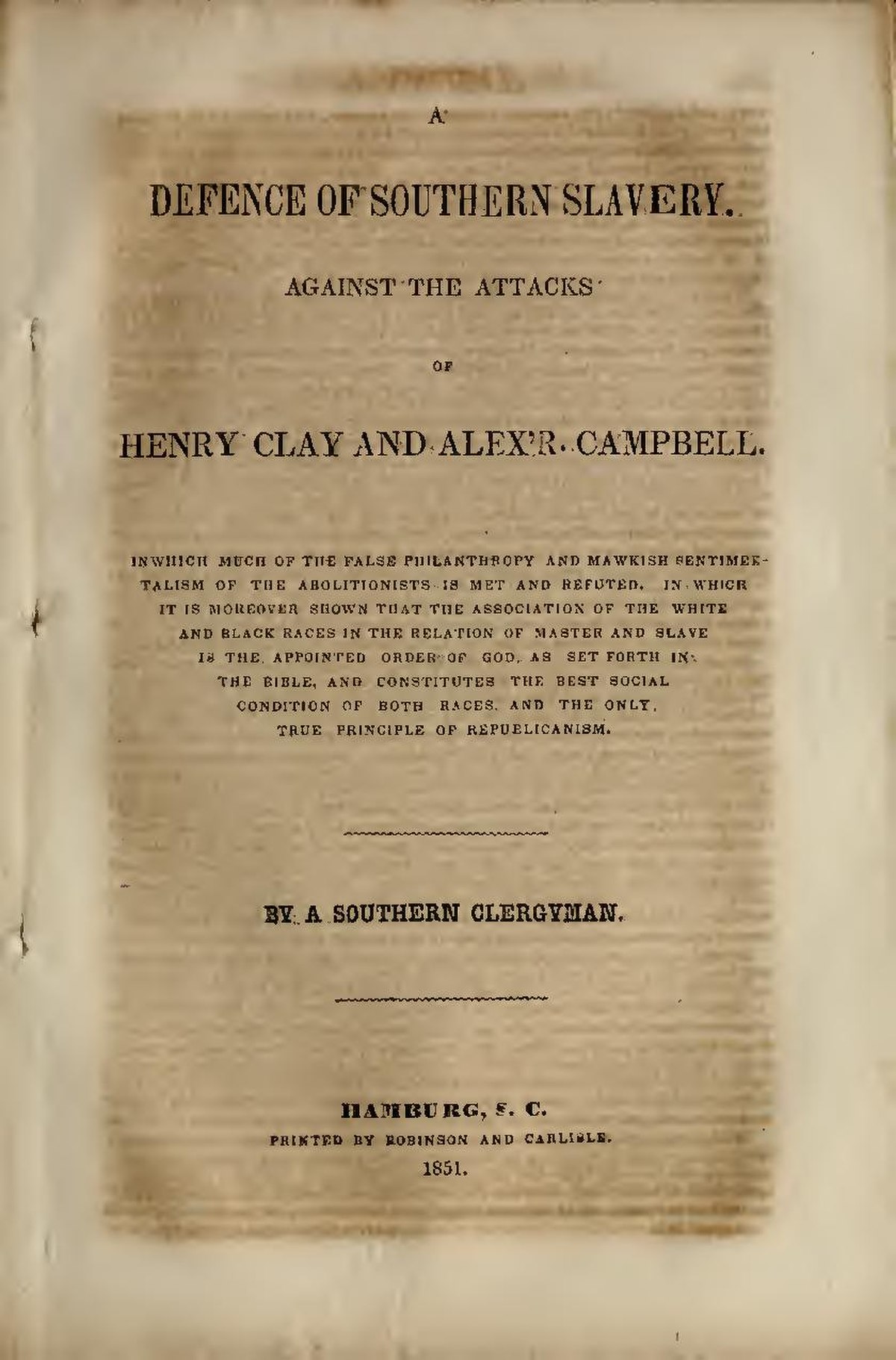 henry clay slavery