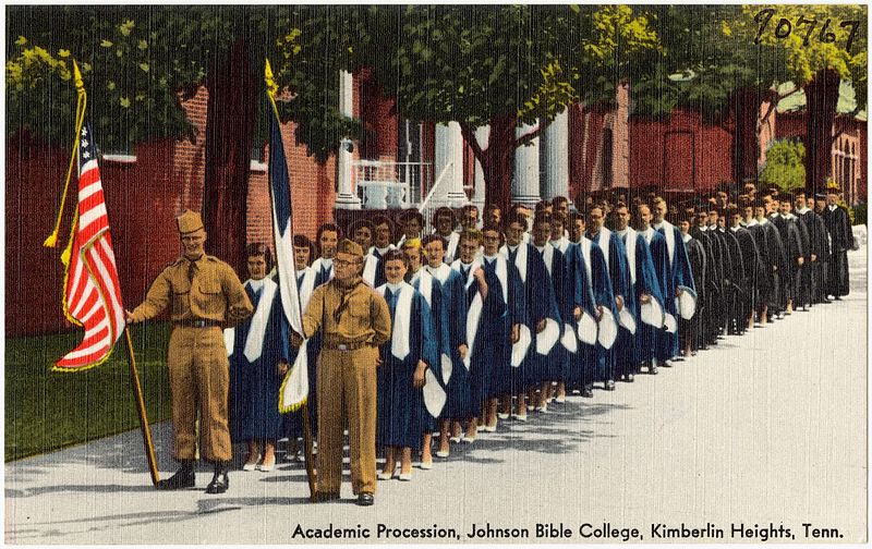 File:Academic Procession, Johnson Bible College, Kimberlin Heights, Tenn (90767).jpg