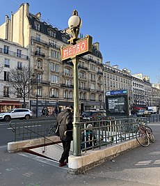 Accès Station Métro Filles Calvaire Boulevard Temple - Paris XI (FR75) - 2022-01-15 - 4.jpg