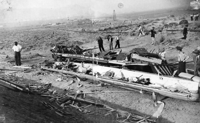Aftermath of the Comodoro Rivadavia rail disaster in Argentina.