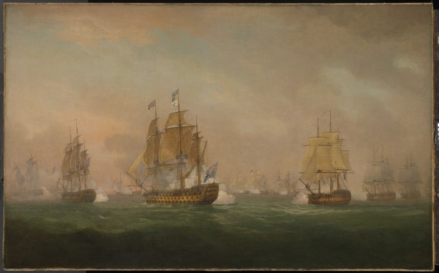 Admiral Sir Robert Calder's action off Cape Finisterre, 23 July 1805, William Anderson