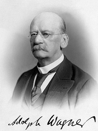 <span class="mw-page-title-main">Adolph Wagner</span> German economist and politician