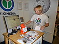 A T-shirt premoting the Wikipedia in Sweden.