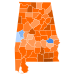 Alabama Presidential Election Results 1968.svg