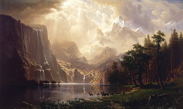 Albert Bierstadt, Among the Sierra Nevada, California, 1868, Smithsonian American Art Museum, Washington, D.C.