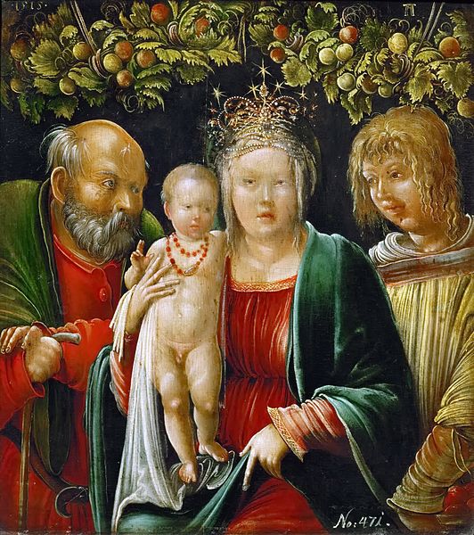 File:Albrecht Altdorfer - Heilige Familie mit dem Hl. Agapitus (KHM Vienna).jpg