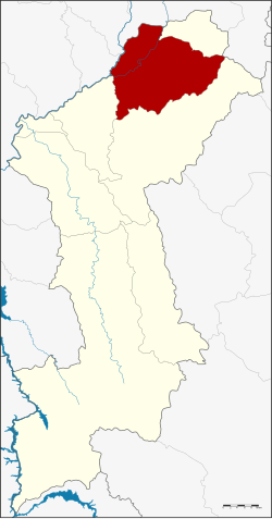 แผนที่จังหวัดลำพูน เน้นอำเภอเมืองลำพูน